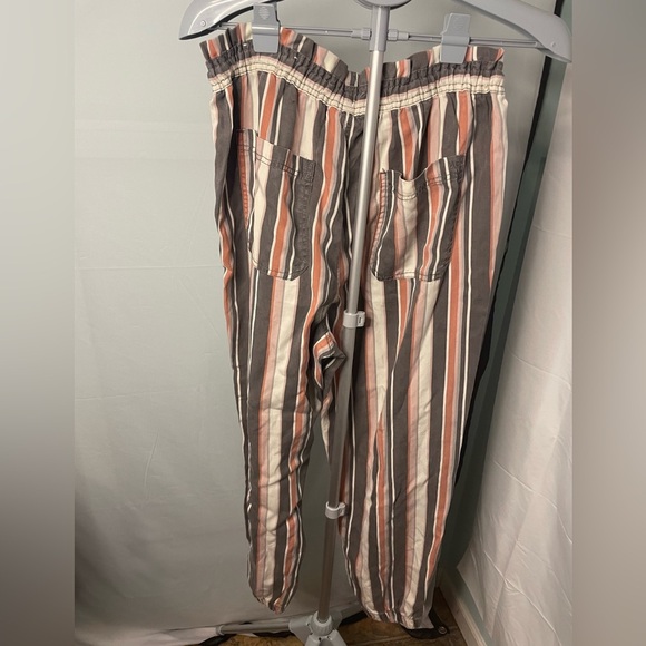American Eagle striped garbage bag‎ jogger style pants size large - Picture 5 of 11